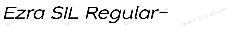 Ezra SIL Regular字体转换